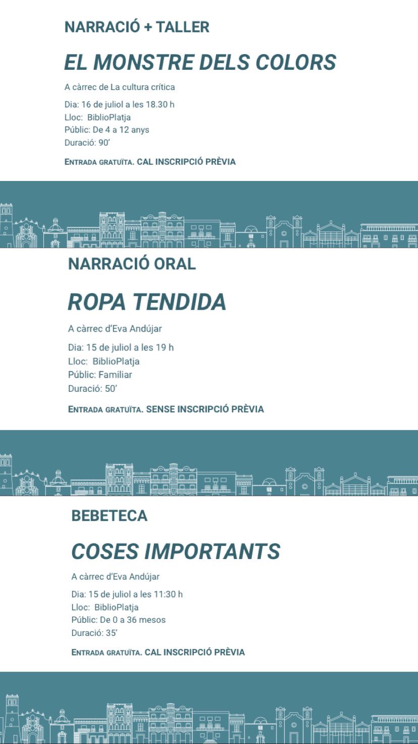  Actividades en la Biblioplatja Vinaròs 2025