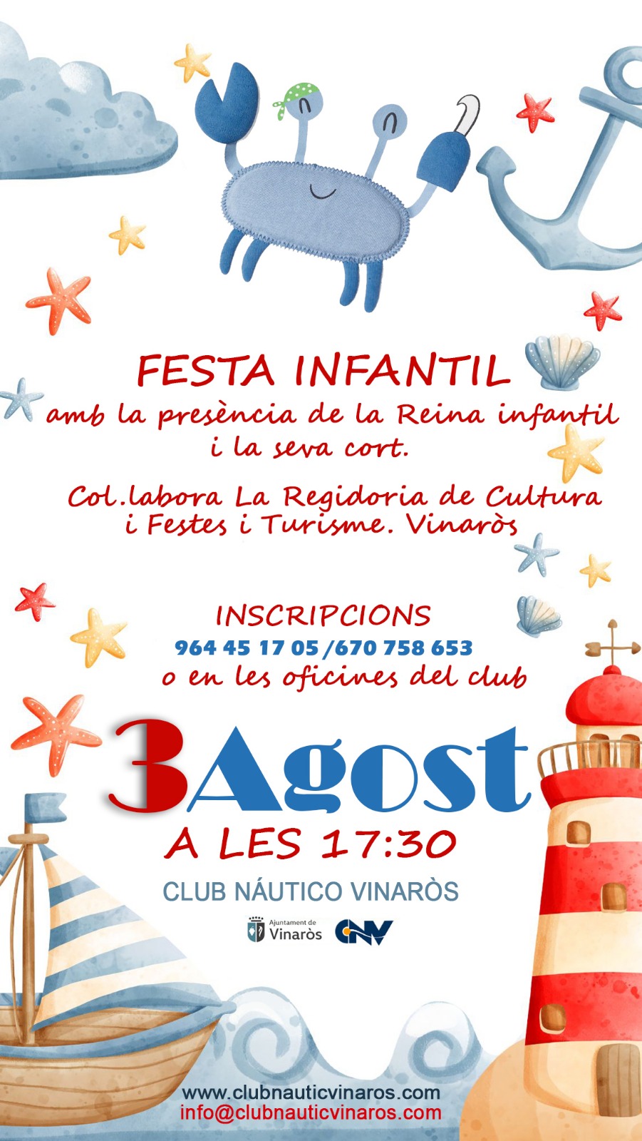 Fiesta Infantil del Club Náutico Vinaròs 2025