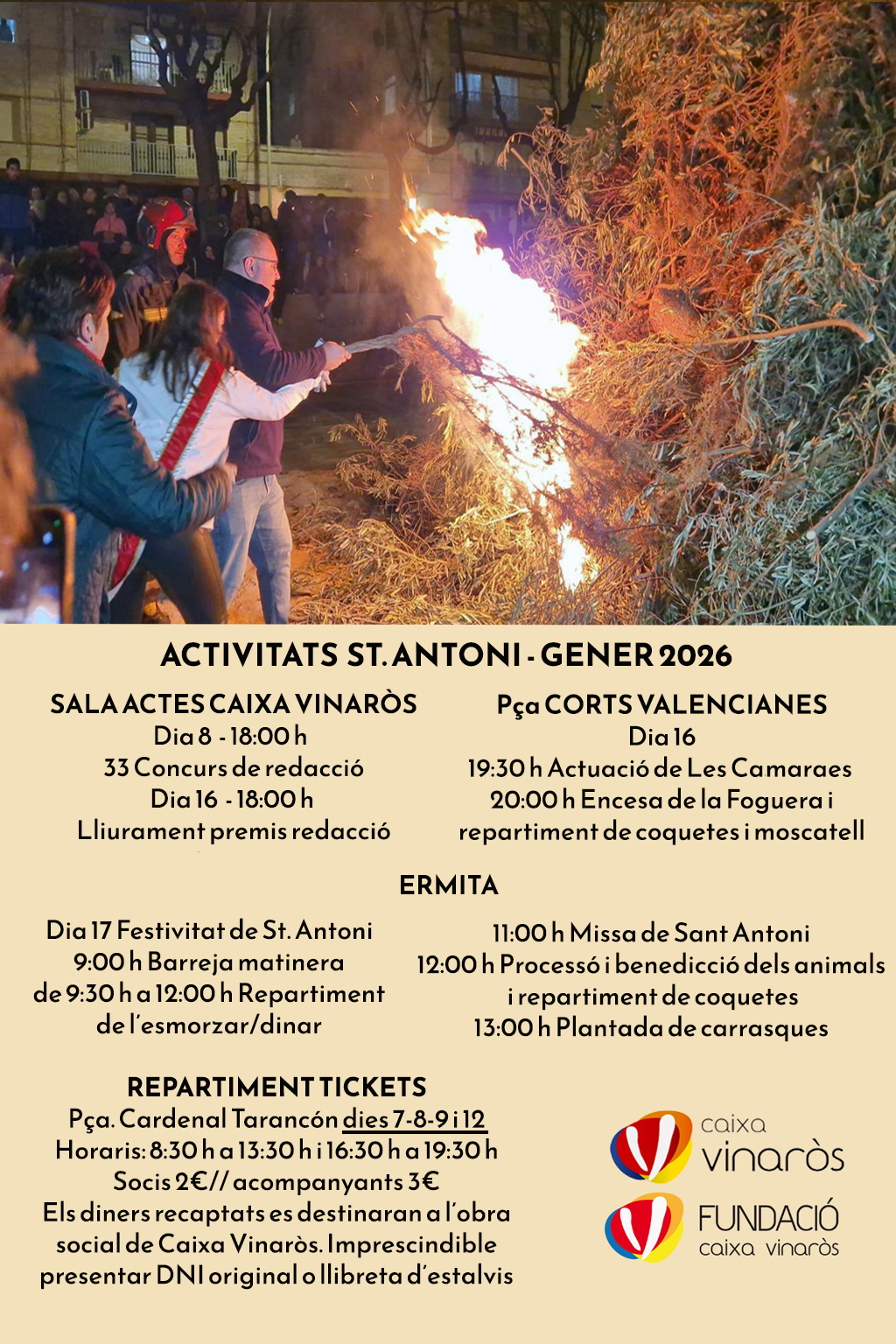 Festividad de San Antonio Vinaròs 2026