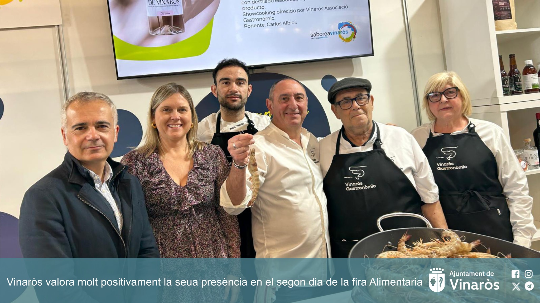 Vinaròs valora muy positivamente su presencia en el segundo día de la feria Alimentaria 2026