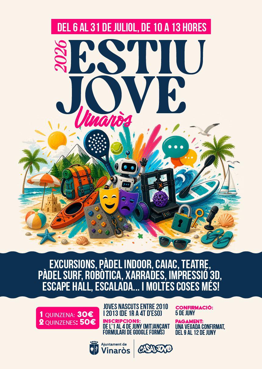 Inscripción Estiu Jove Vinaròs 2026