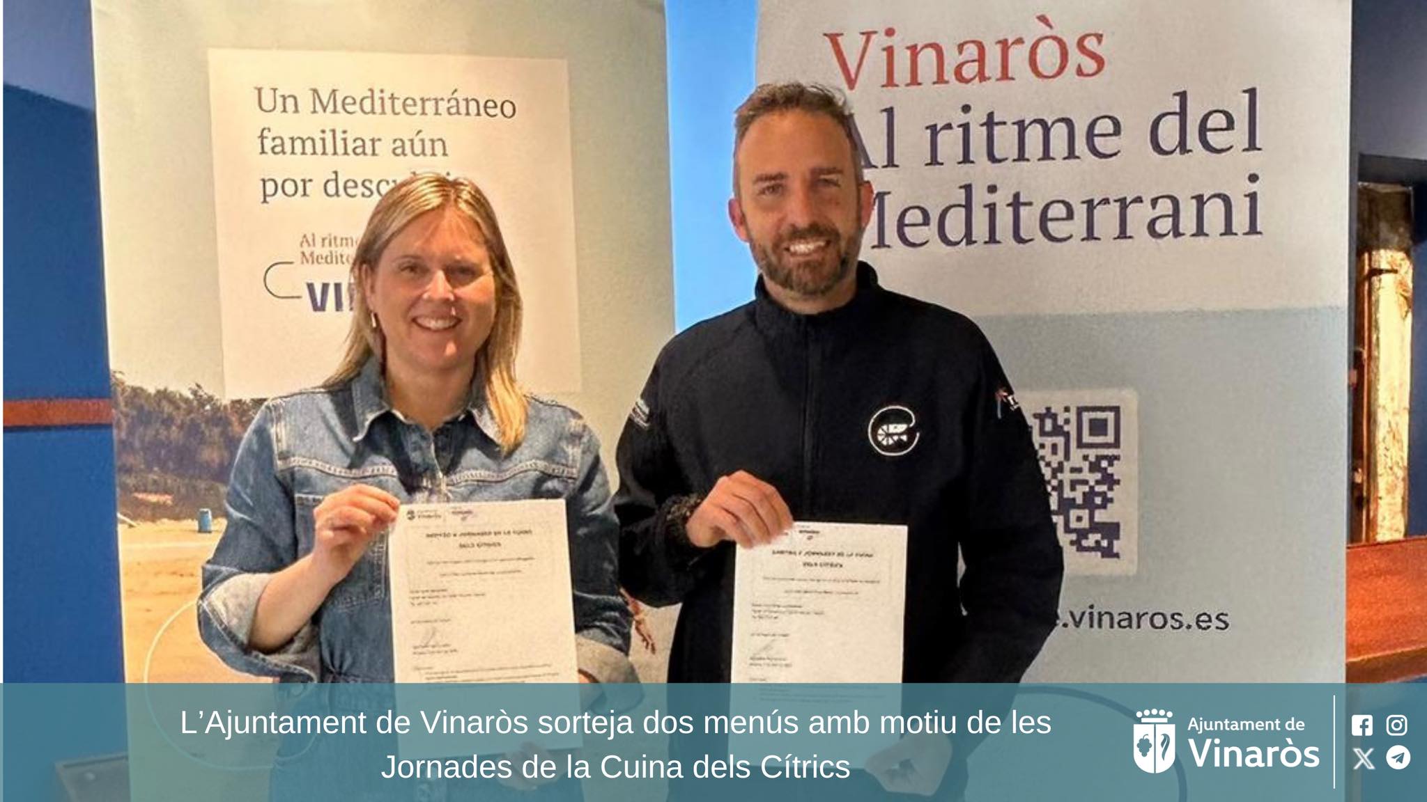 El Ayuntamiento de Vinaròs sortea dos menús con motivo de las Jornadas de la Cocina de los Cítricos Vinaròs 2026