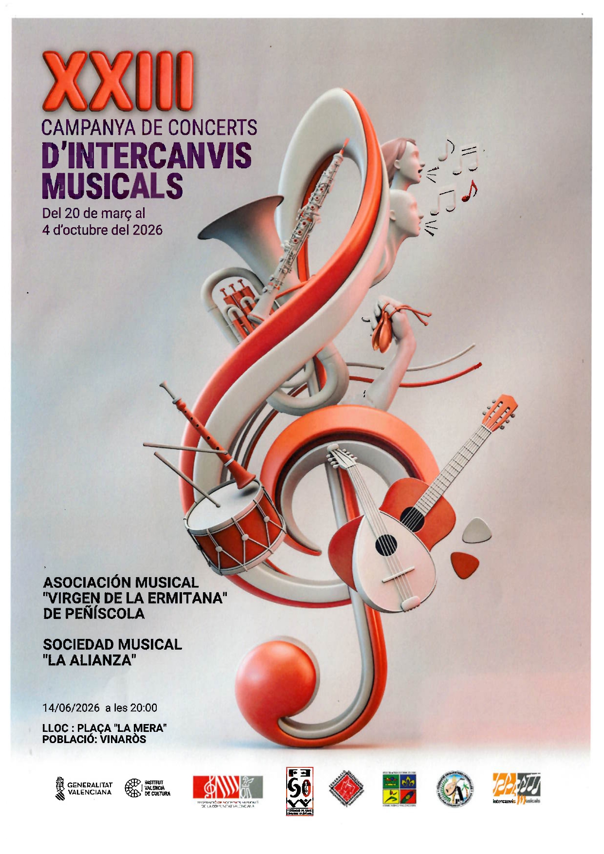 XXIII Campanya de Concerts d'Intercanvis  Musicals Vinaròs 2026