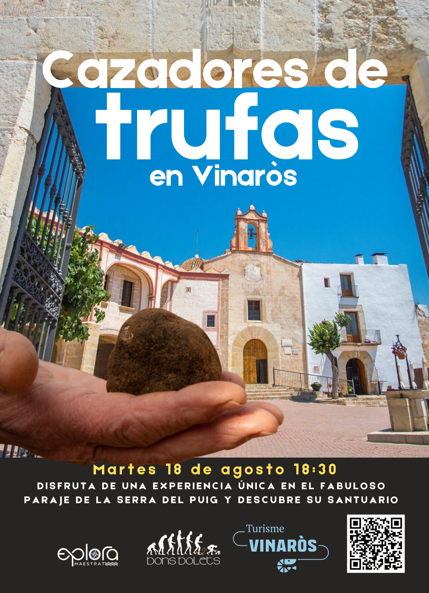 Cazador de trufas en el Puig de Vinaròs 2026