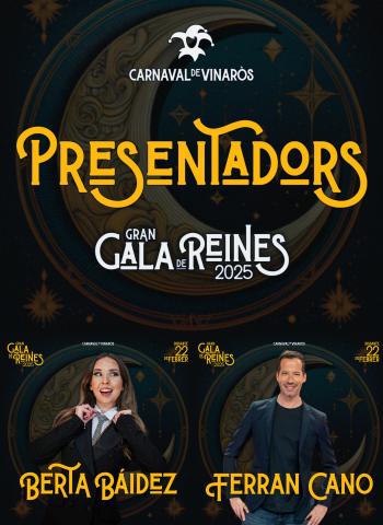 Berta Báidez y Ferran Cano Presentarán la Gran Gala de las Reinas del Carnaval de Vinaròs 2025