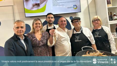 Vinaròs valora muy positivamente su presencia en el segundo día de la feria Alimentaria 2026