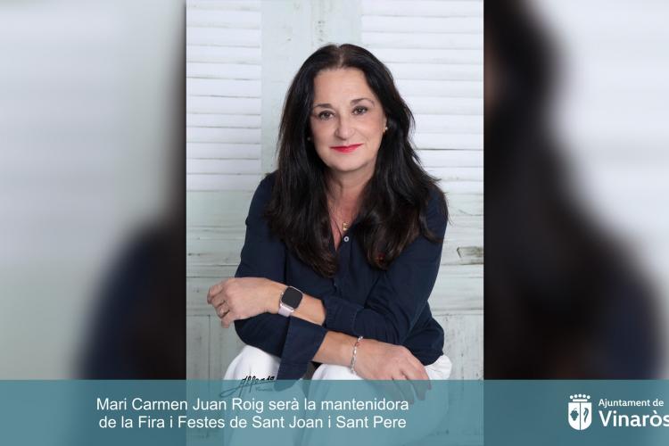 Mari Carmen Juan Roig será la mantenedora de la Feria y Fiestas de San Juan y San Pedro
