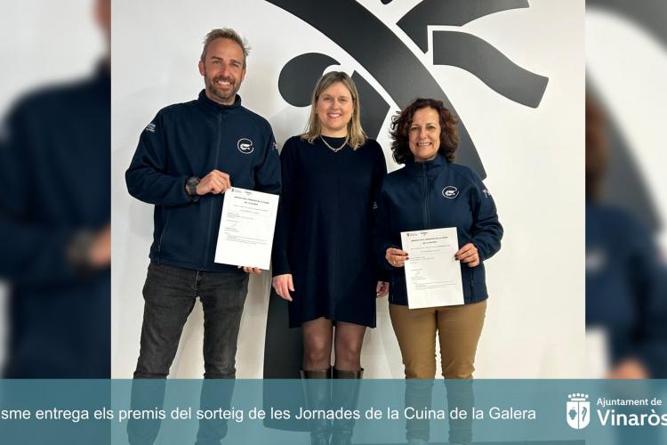 Turismo entrega los premios del sorteo de las Jornadas de la Cocina de la Galera Vinaròs 2026
