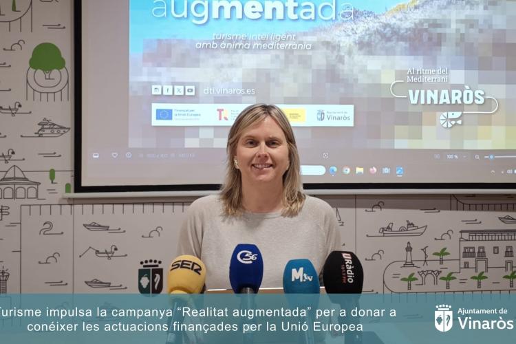 Turismo impulsa la campaña “Realidad aumentada” para dar a conocer las actuaciones financiadas por la Unión Europea Realitat Augmentada Vinaròs 2026