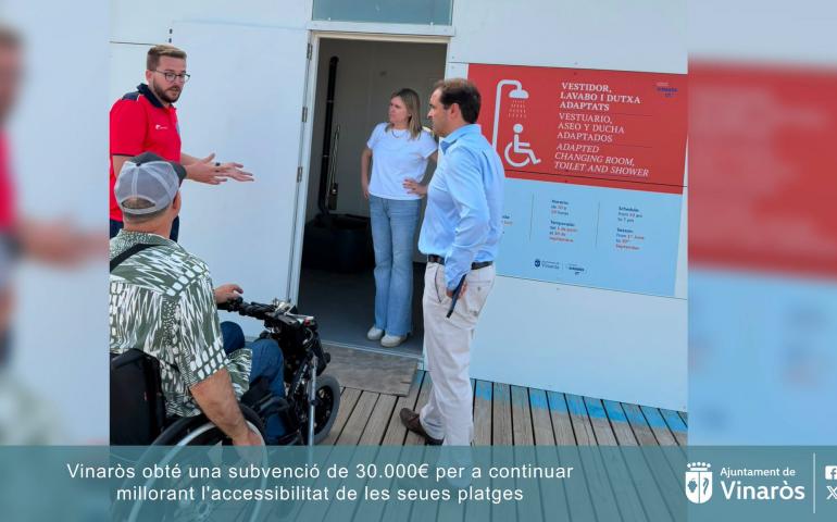 Vinaròs 2026 obtiene una subvención de 30.000€ para seguir mejorando la accesibilidad de sus playas